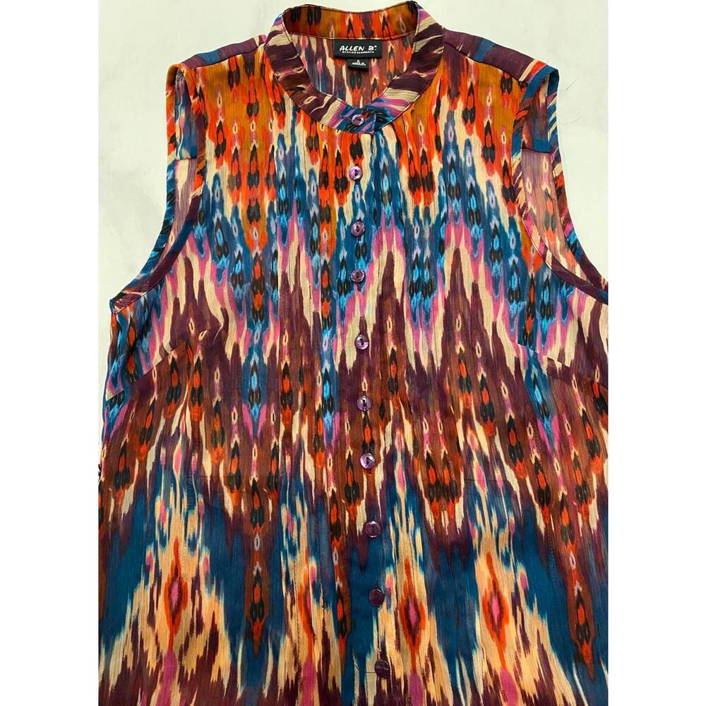 Sheer indie boho festival sleeveless chiffon romper - Picture 5 of 8